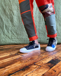 Flame 🔥 patch work cargo pant