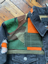Custom patch work distressed jean jacket 1 of 1