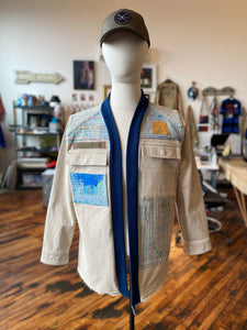 Vintage patched throw  jacket 1 of 1