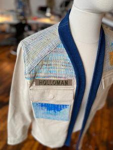 Vintage patched throw  jacket 1 of 1