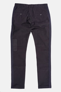 Black on black patched pant