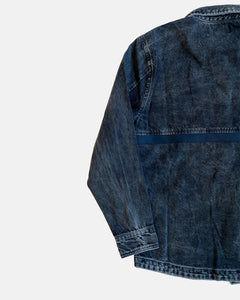 Washed black denim jacket