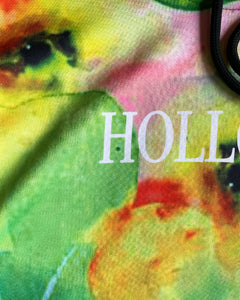 Floral holloman hoody / green