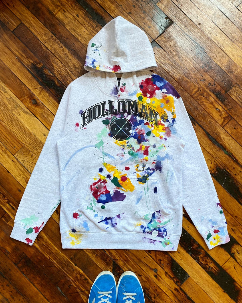 🎨Hand painted pull over hoody 1 of 1