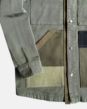 Washed olive patch pocket jacket